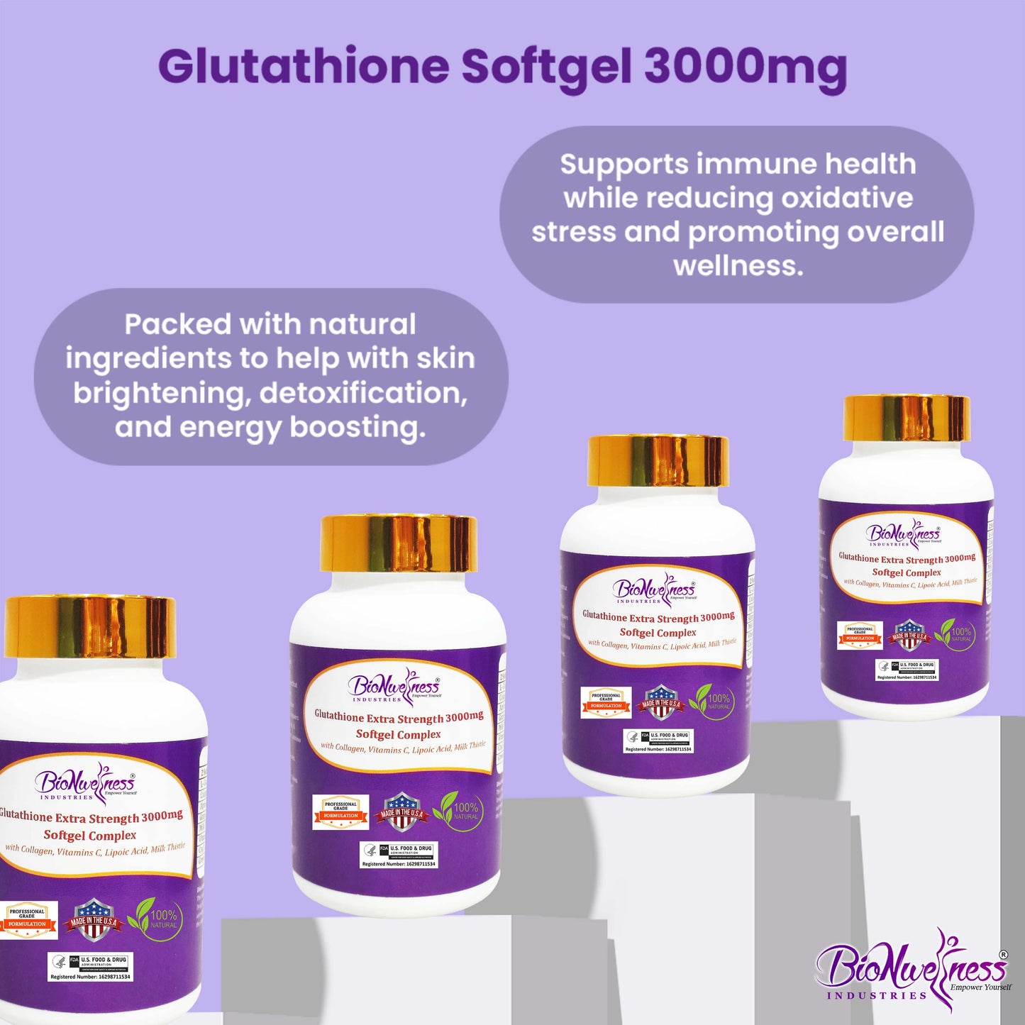 BioNwellness Industries Glutathione Softgel