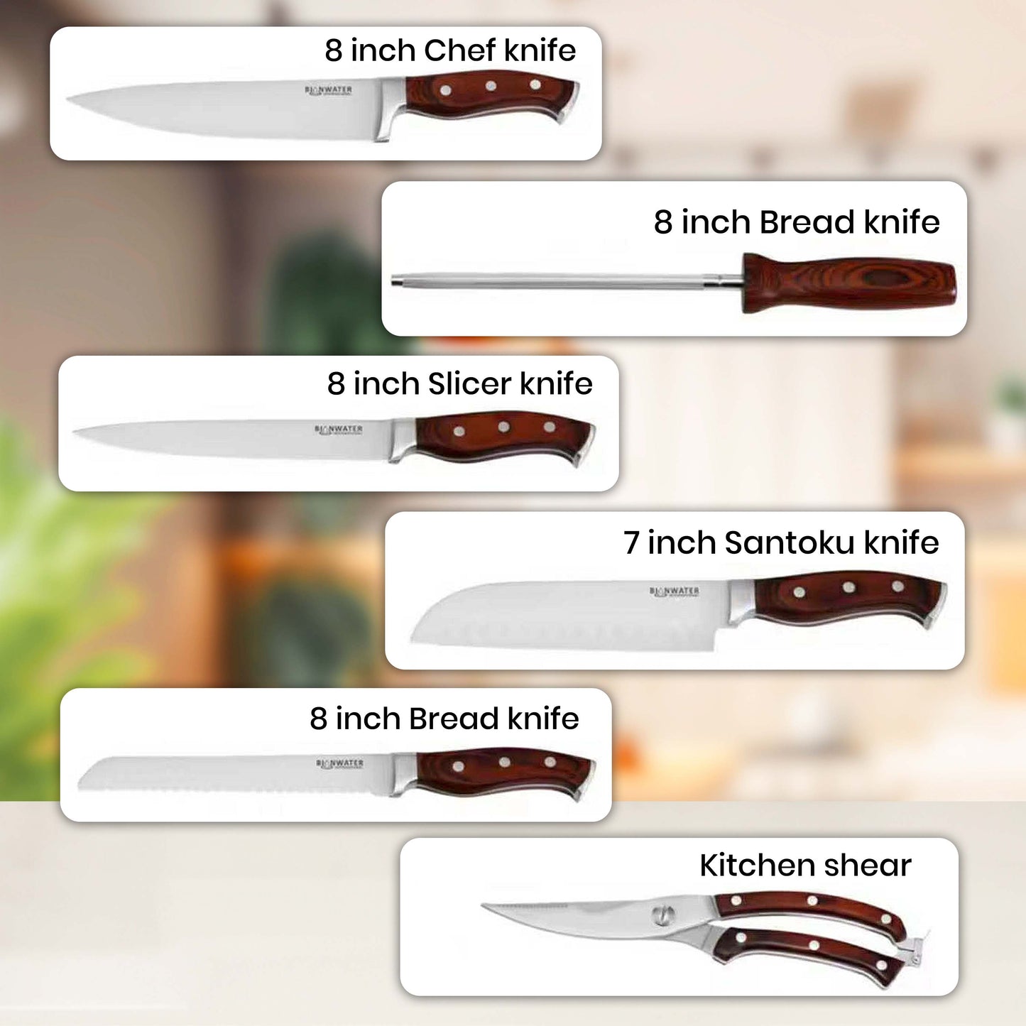 BioNwater Knifeset