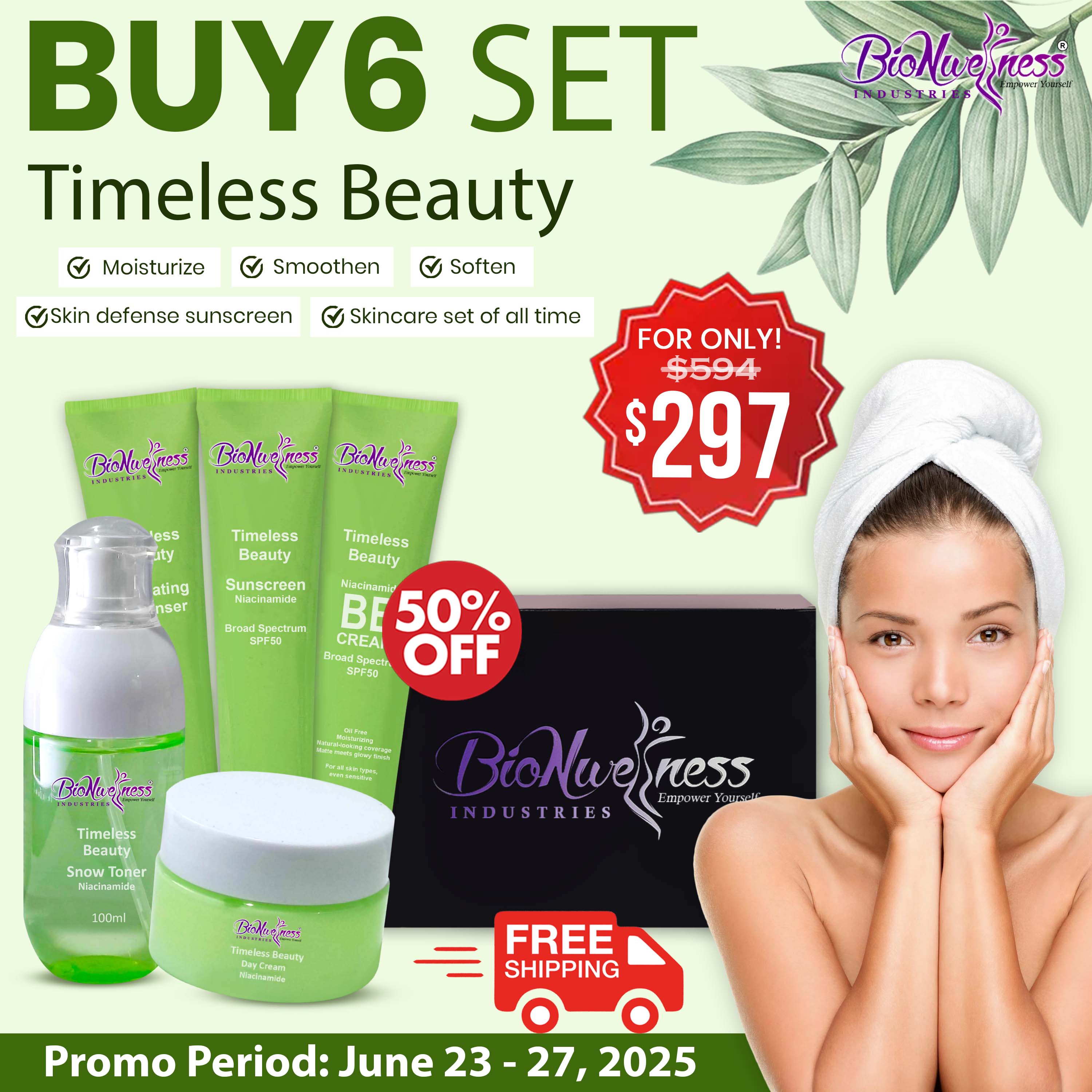 BioNwellness Industries Timeless Beauty Set (Buy 6 SET) 50% Off ...