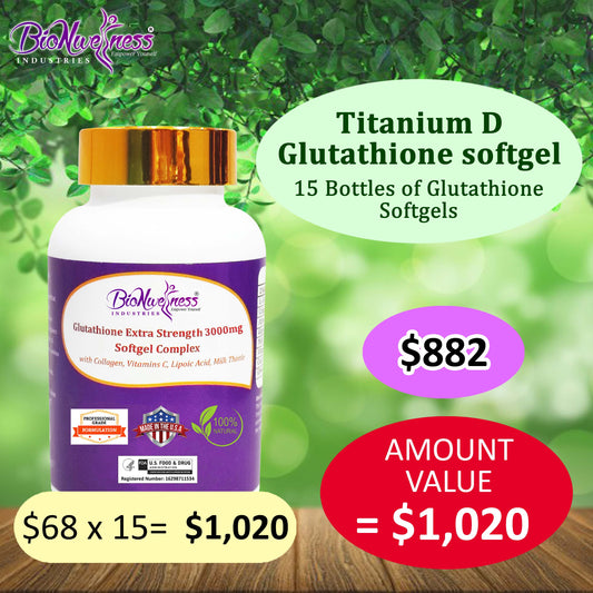 BioNwellness Industries Titanium D Glutathione Softgel