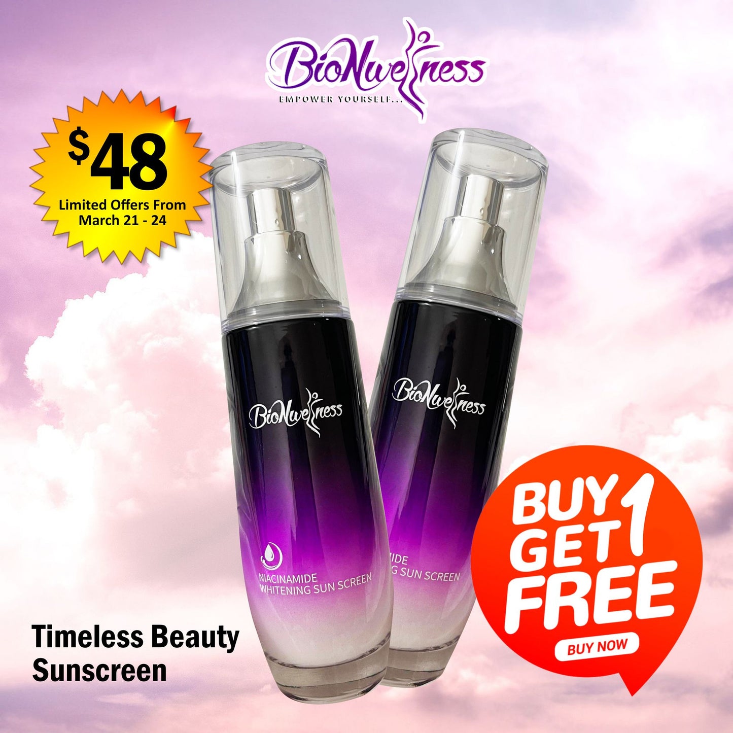 Timeless Beauty Sunscreen Buy 1 Take 1