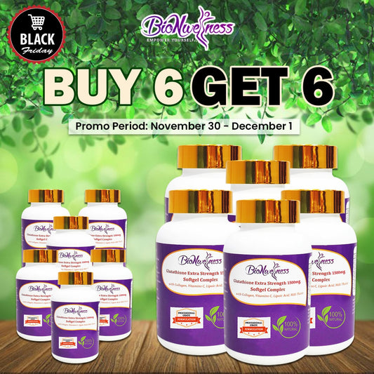 BioNwellness Glutathione Softgel 30pcs (Black Friday Promo)