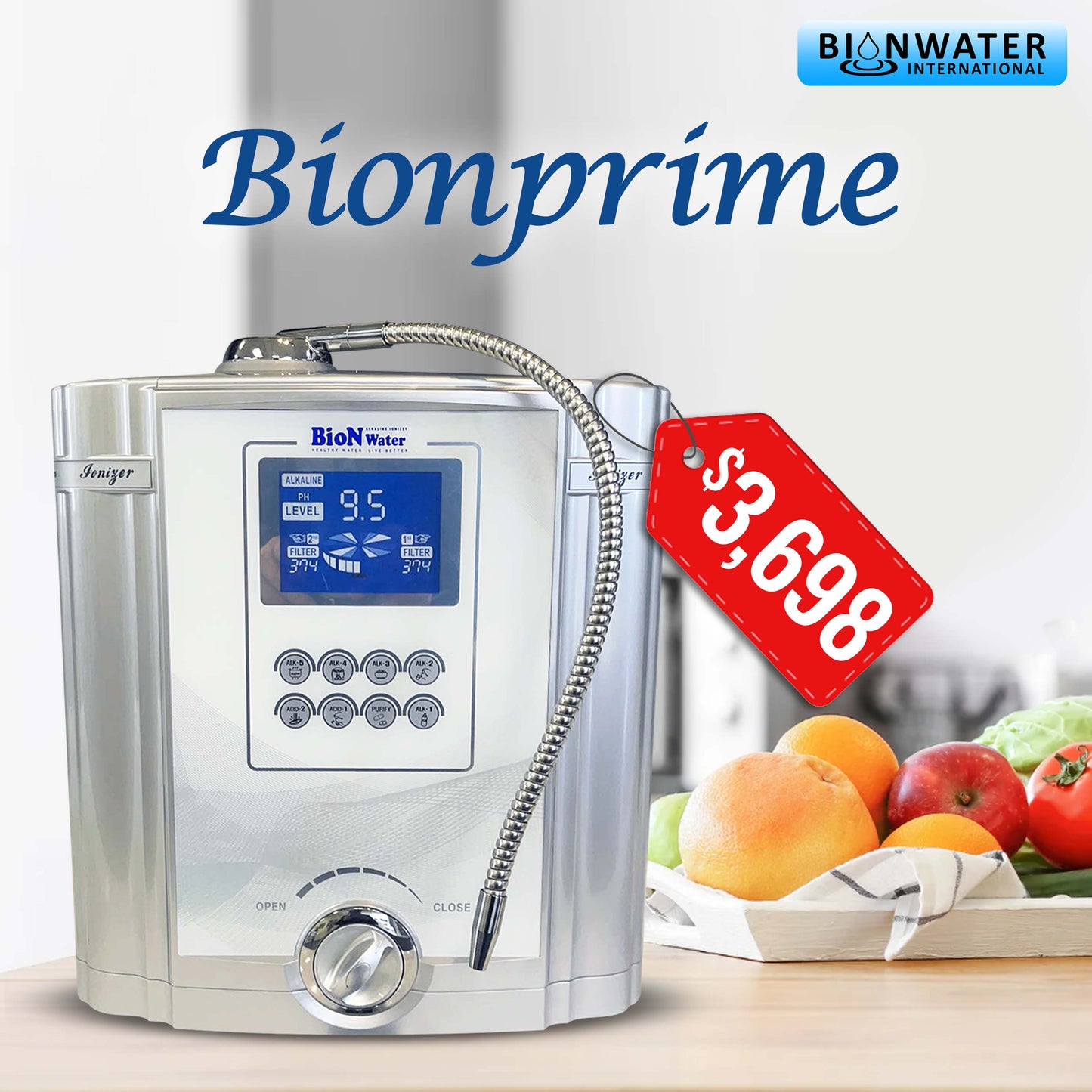 BioNprime Alkaline Ionizer Machine