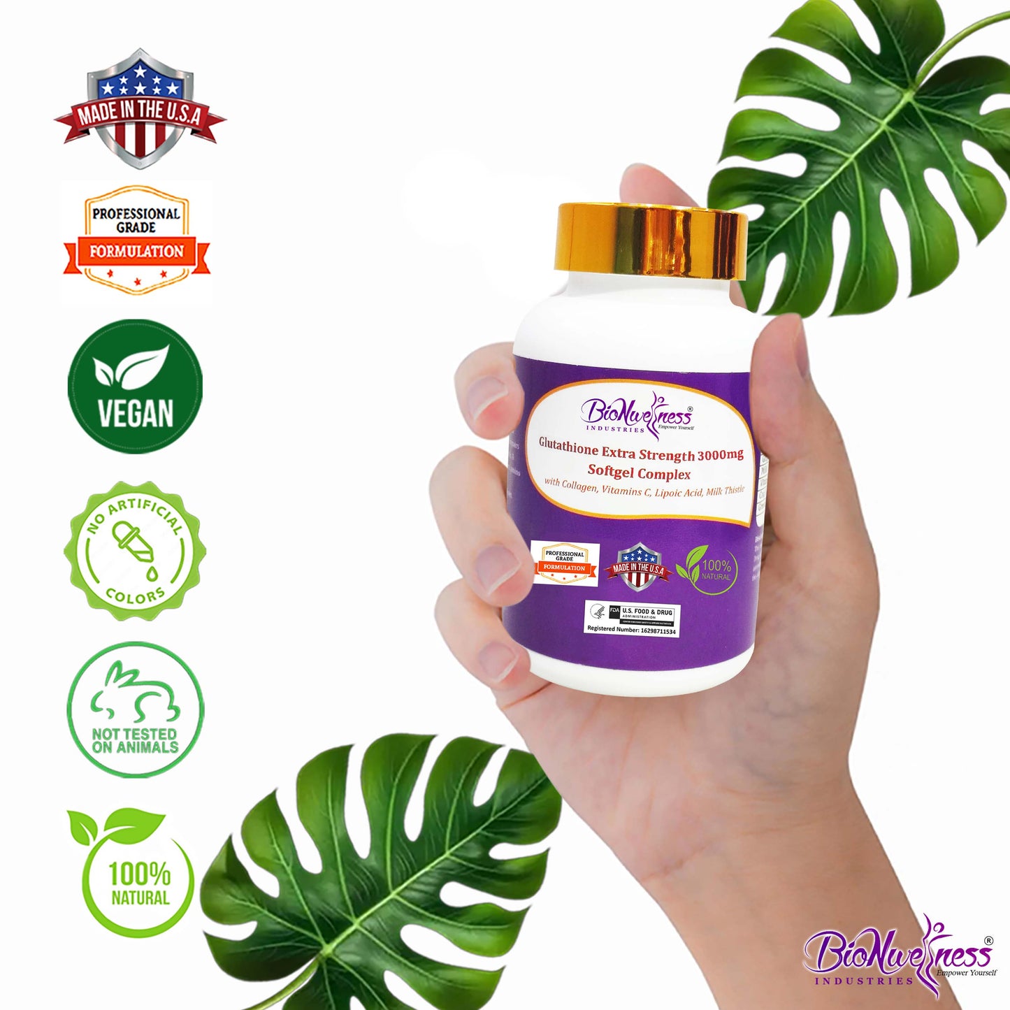 BioNwellness Industries Glutathione Softgel