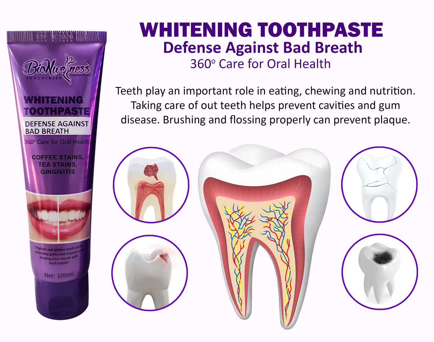 BioNwellness Industries Toothpaste 50% OFF (BUY 36 FOR $180 ONLY)