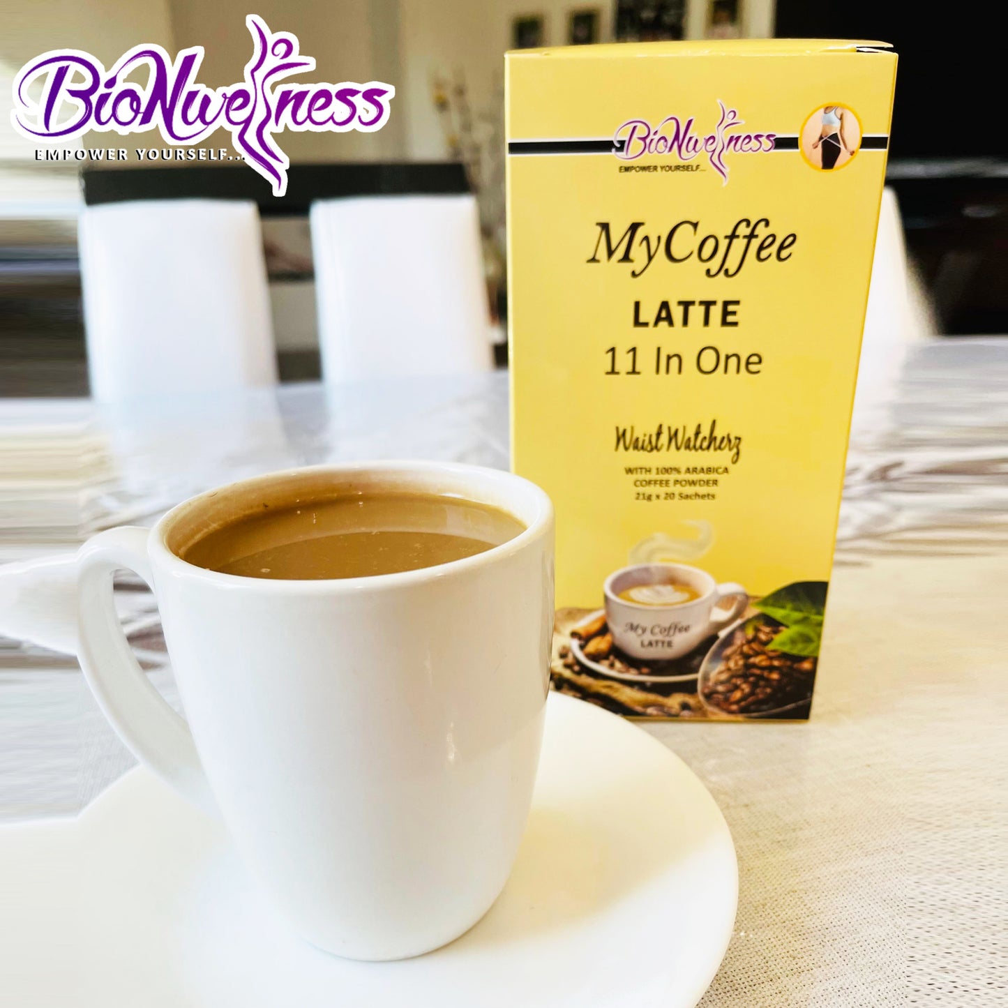 BioNwellness My Coffee Latte 11 in One 1 box (20 Sachets)